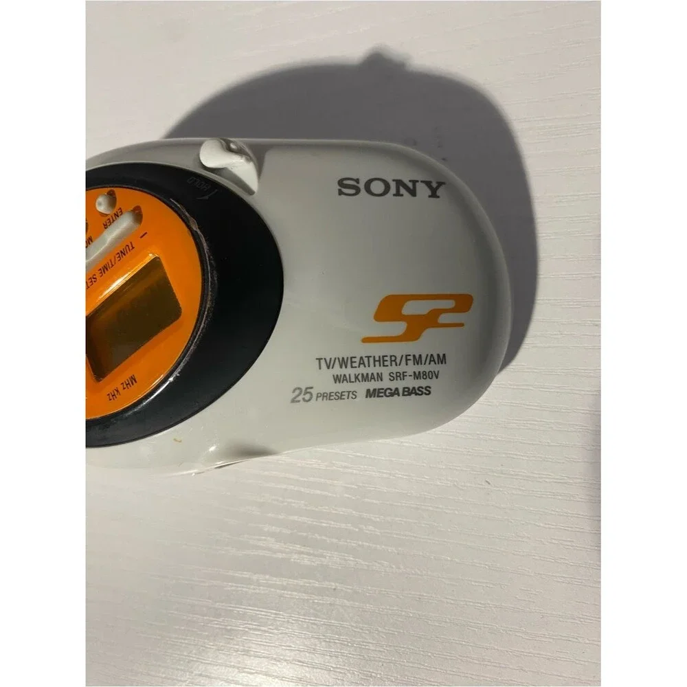 Sony S2 Sports Walkman SRF-M80V Portable AM/FM TV Weather Radio Tested